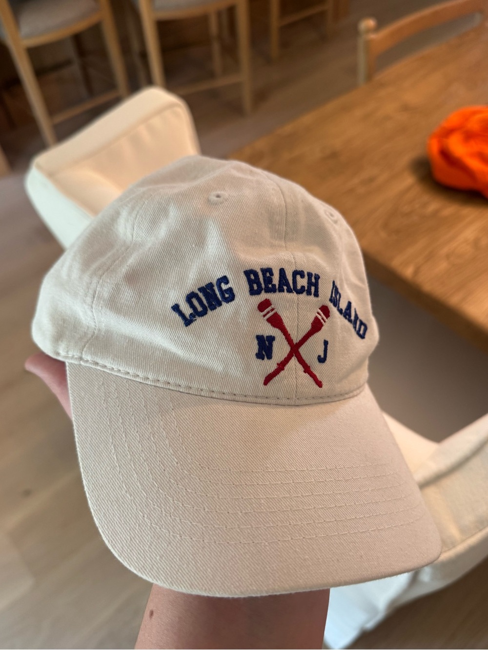 Vintage LBI Long Beach Island NJ Hat White - Picture 2 of 5